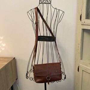 Brown Faux Leather Purse